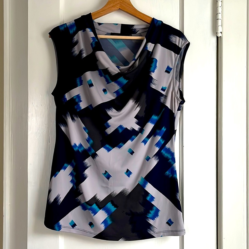 The Limited Sleeveless Draped Neck Top - Medium